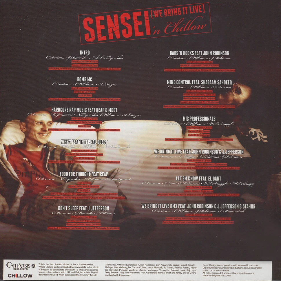 El Da Sensei 'N Chillow - We Bring It Live Red Vinyl Edition