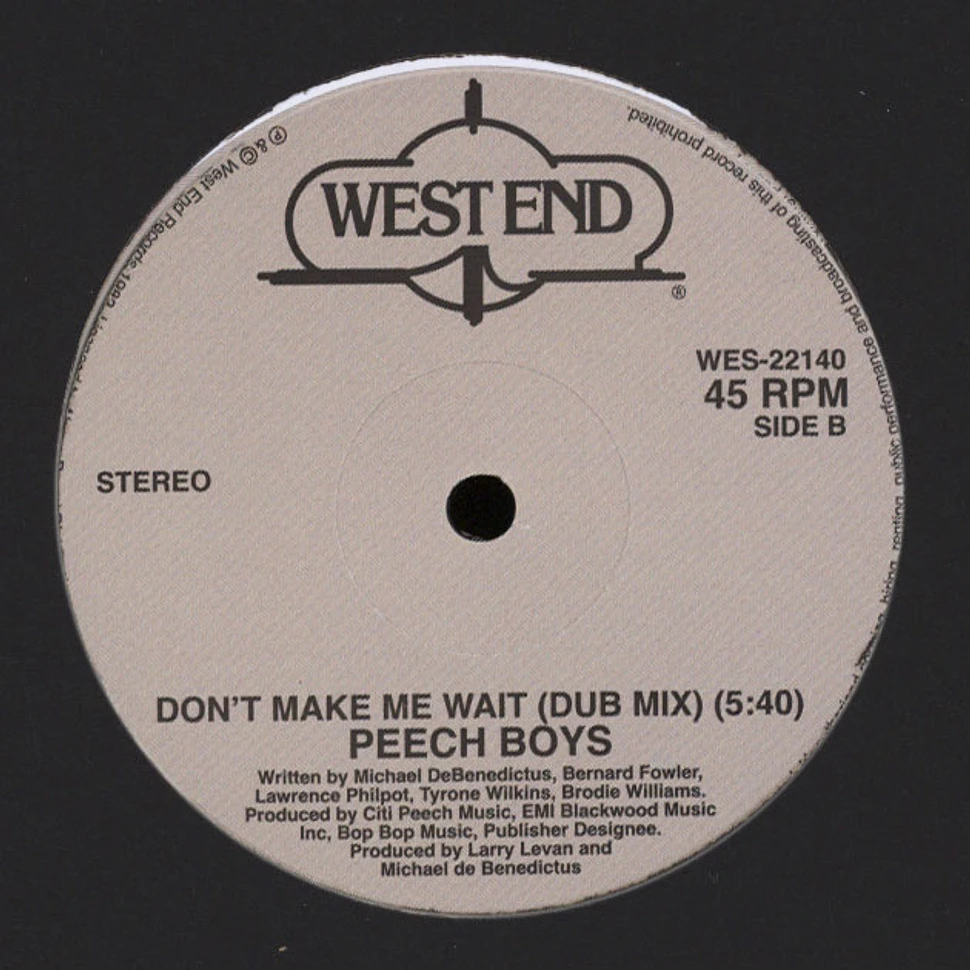 Peech Boys - Don't Make Me Wait