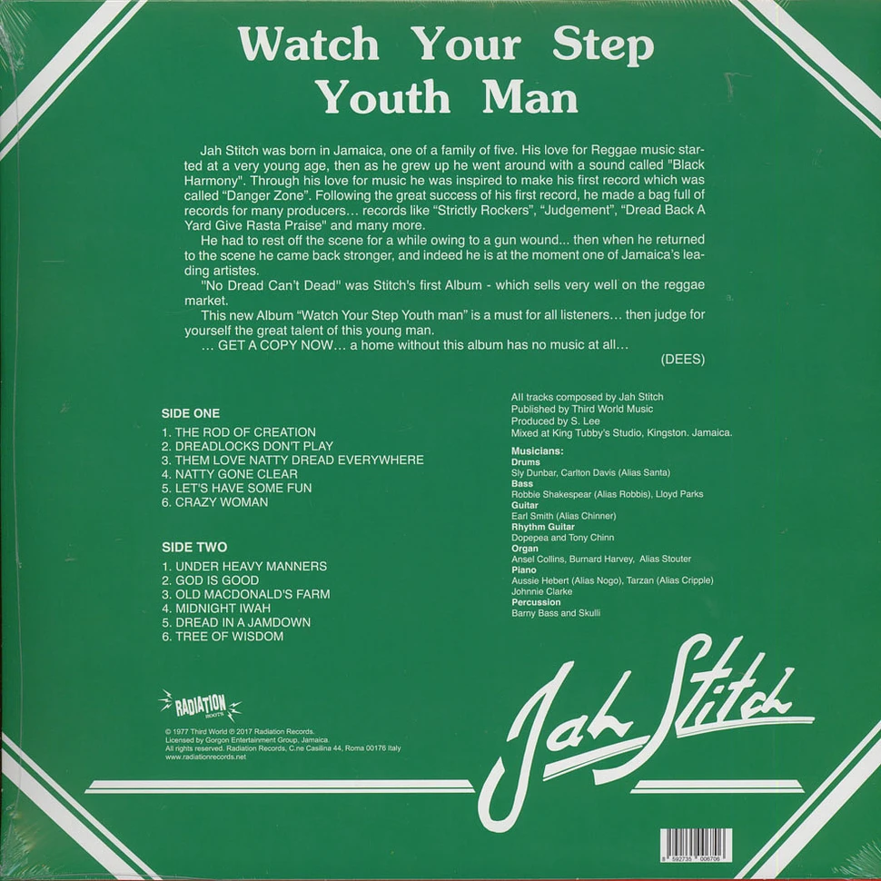 Jah Stitch - Watch Your Step Youthman