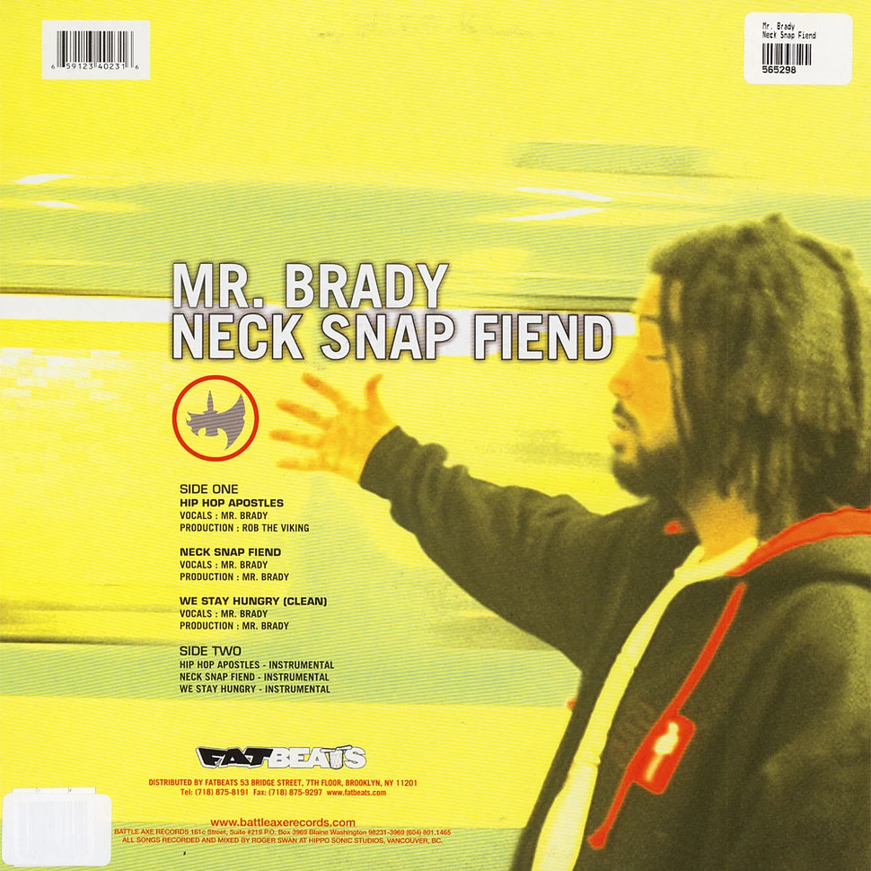 Mr. Brady - Neck Snap Fiend