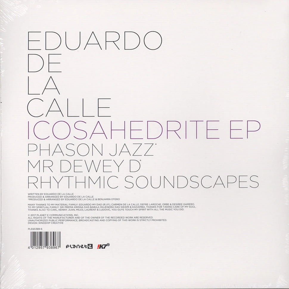 Eduardo De La Calle - Icosahedrite EP