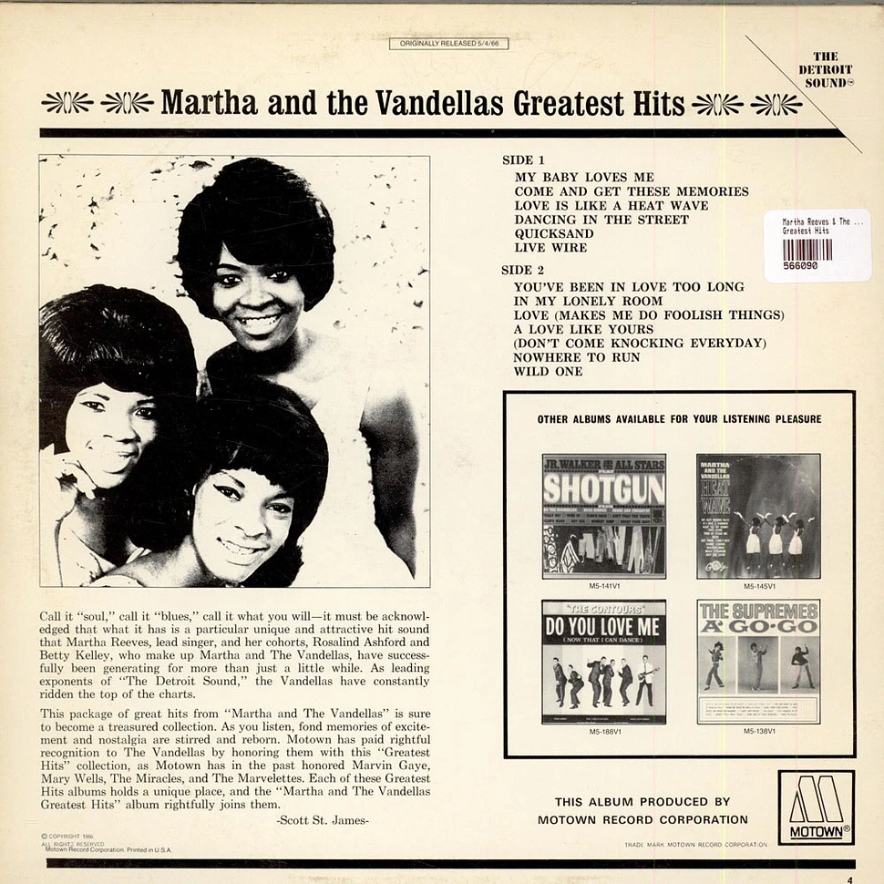 Martha Reeves & The Vandellas - Greatest Hits