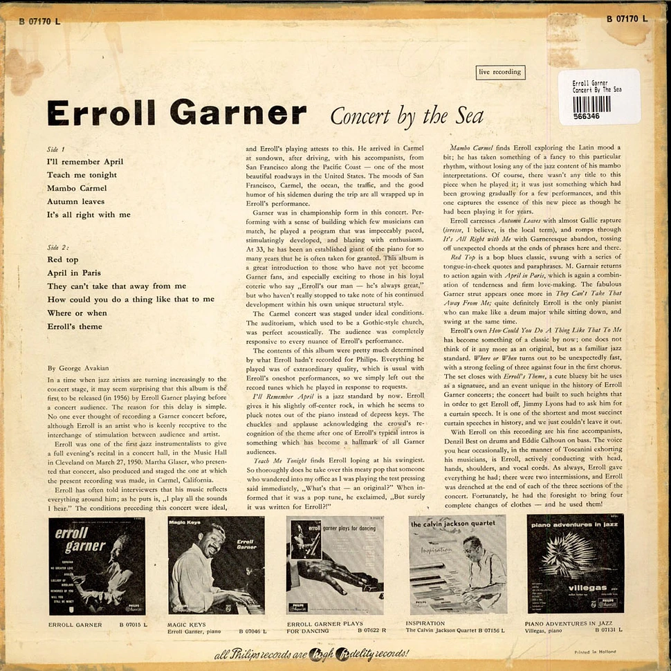 Erroll Garner - Concert By The Sea