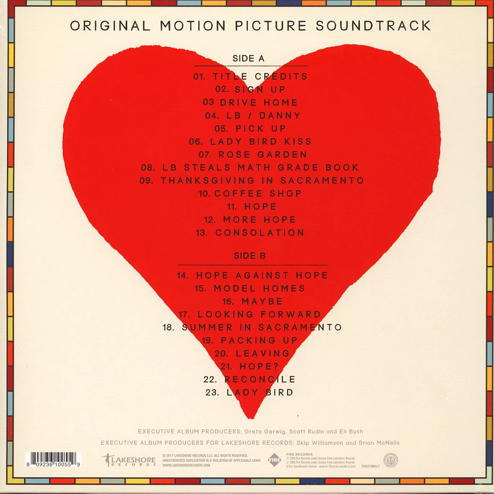 Jon Brion - OST Lady Bird Black Vinyl Edition