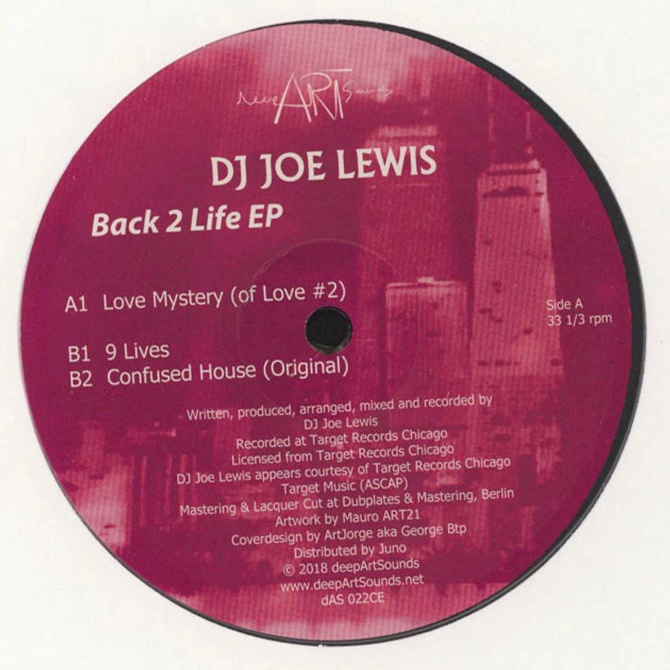 DJ Joe Lewis - Back 2 Live EP
