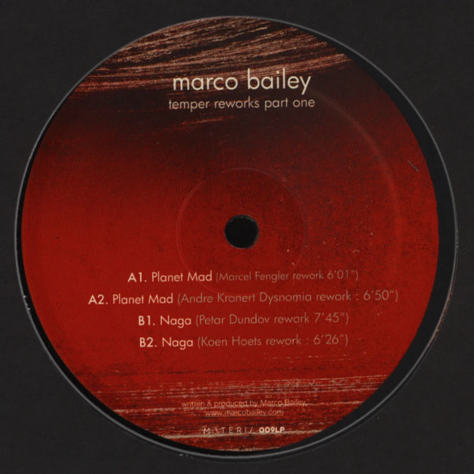 Marco Bailey - Temper Reworks EP