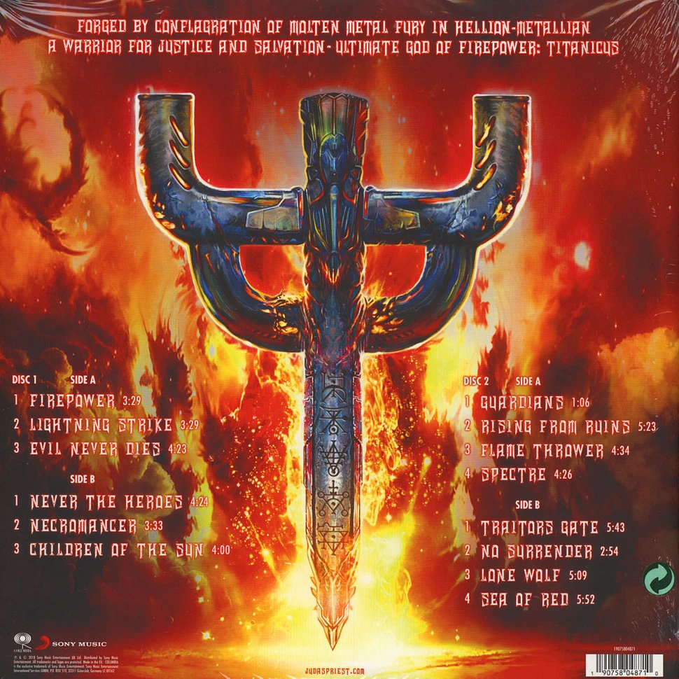 Judas Priest - Firepower Black Vinyl Edition