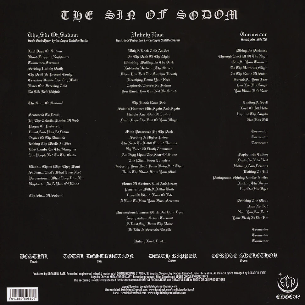 Dreadful Fate - The Sin Of Sodom