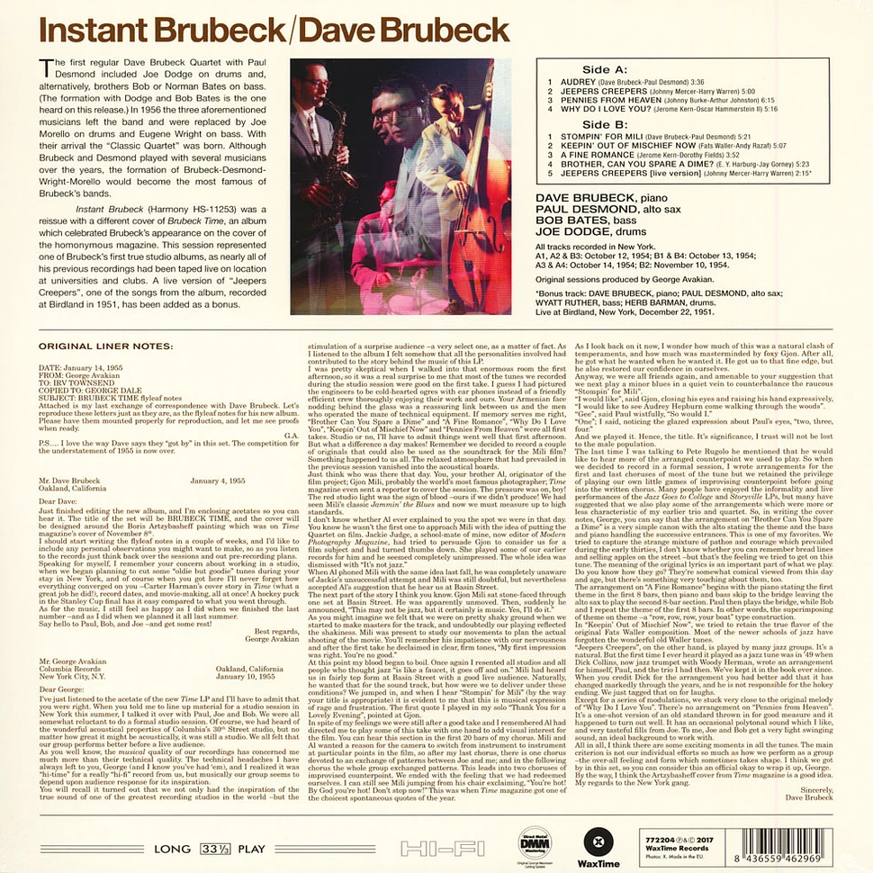 Dave Brubeck - Instant Brubeck