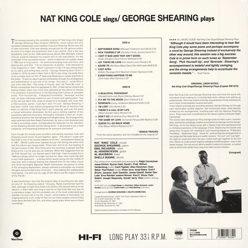 Nat King Cole & George Shearing - Nat King Cole Sings / George Shearing Plays