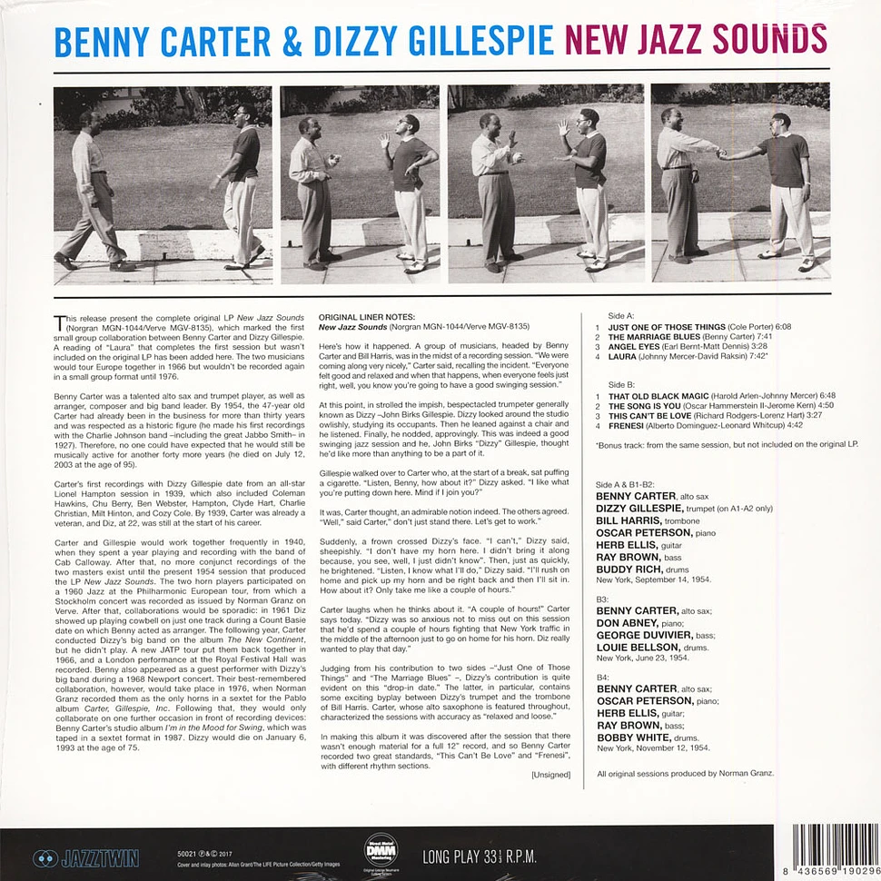 Benny Carter & Dizzy Gillespie - New Jazz Sounds