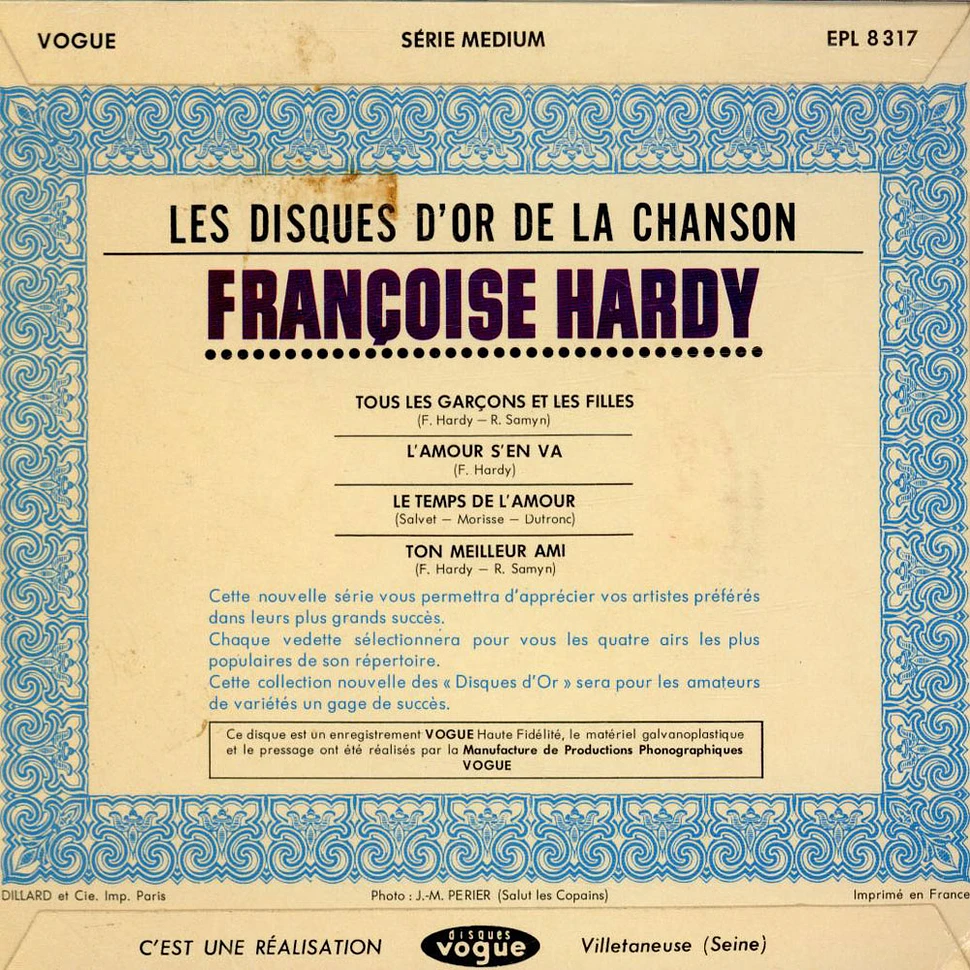 Francoise Hardy - Les Disques D'Or De La Chanson
