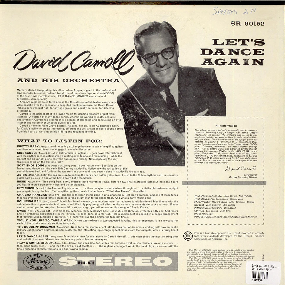 David Carroll & His Orchestra - Let's Dance Again!