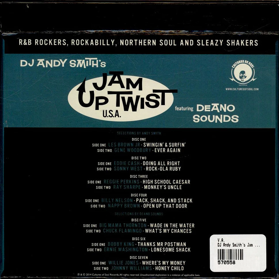 DJ Andy Smith Featuring Deano Sounds - Jam Up Twist U.S.A. (R&B Rockers, Rockabilly, Northern Soul And Sleazy Shakers)