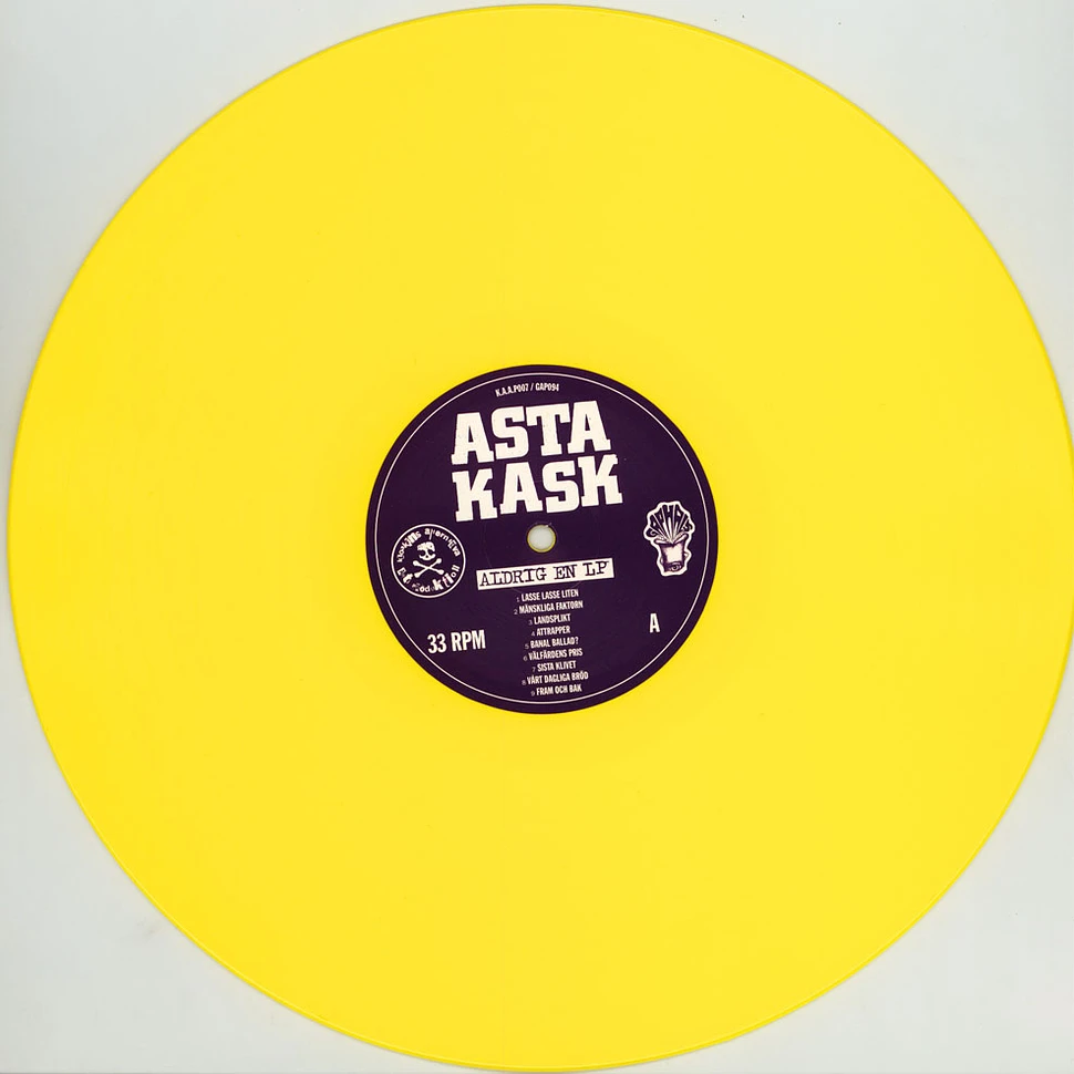 Asta Kask - Aldrig En LP Yellow Vinyl Edition