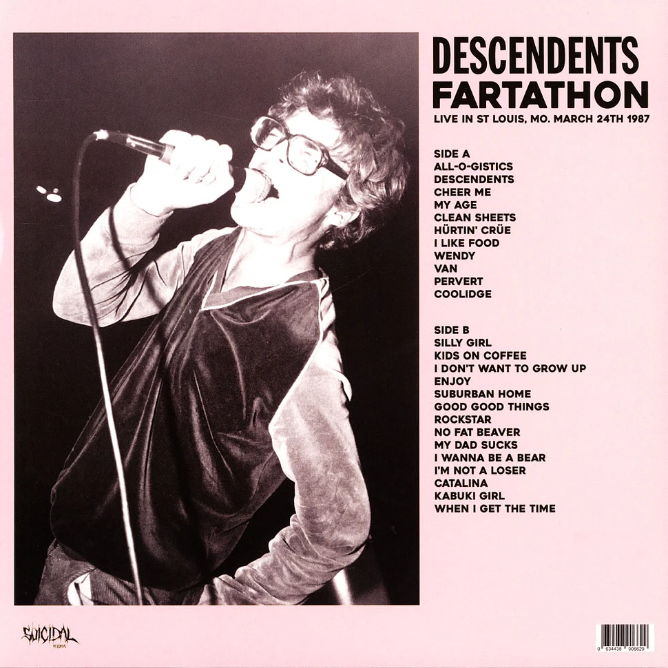 Descendents - Fartathon: Live In St Louis 1987 Pink Vinyl Edition