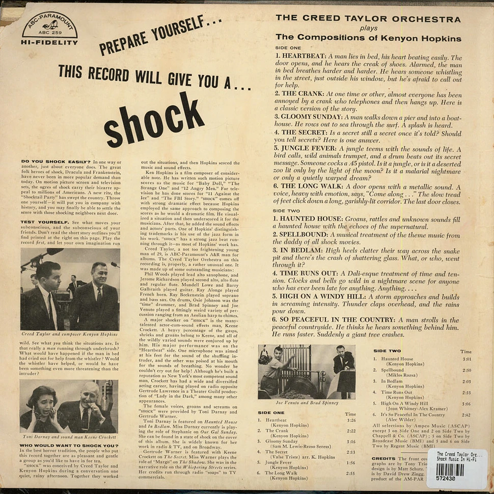 The Creed Taylor Orchestra - Shock Music In Hi-Fi