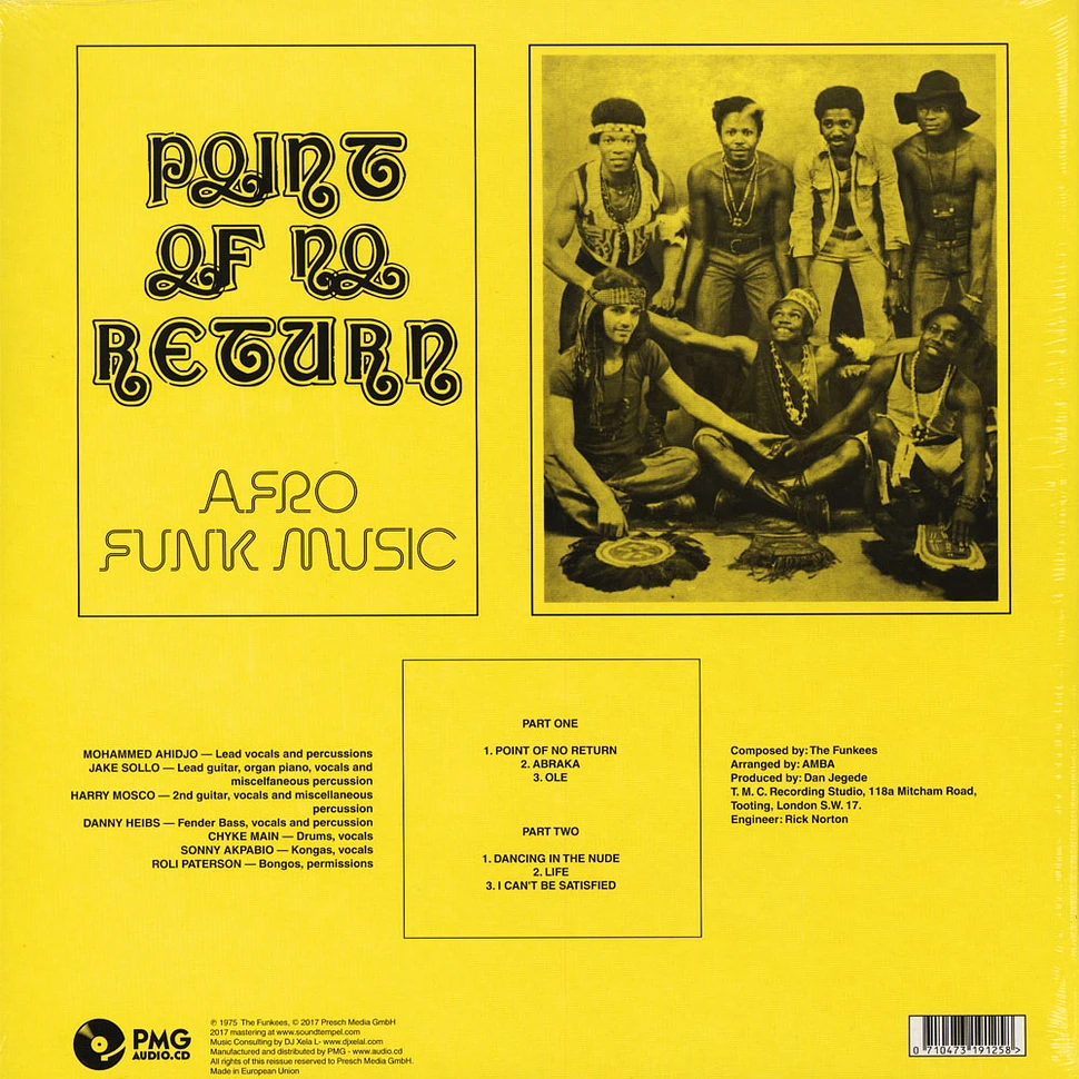 The Funkees - Point Of No Return - Afro Funk Music Nigerian Cover Edition