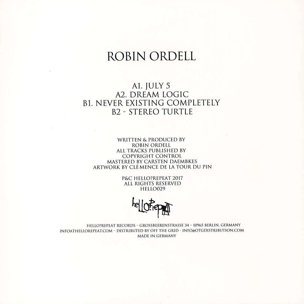 Robin Ordell - Dream Logic EP