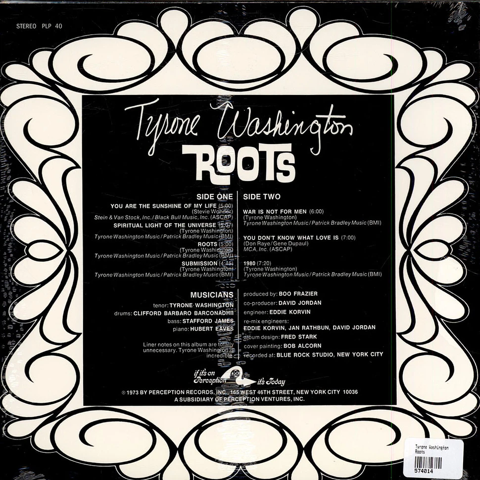 Tyrone Washington - Roots