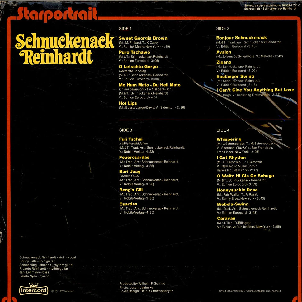 Schnuckenack Reinhardt - Starportrait Schnuckenack Reinhardt