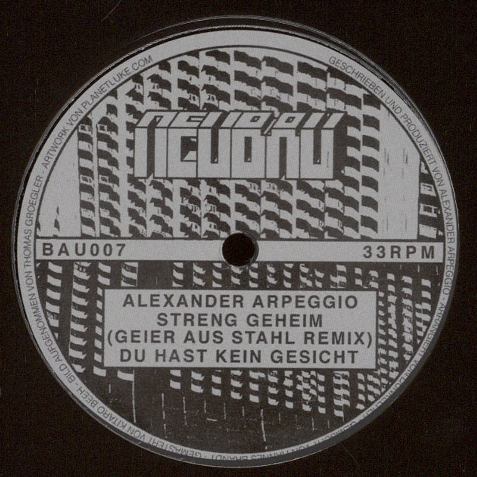 Alexander Arpeggio - Streng Geheim EP