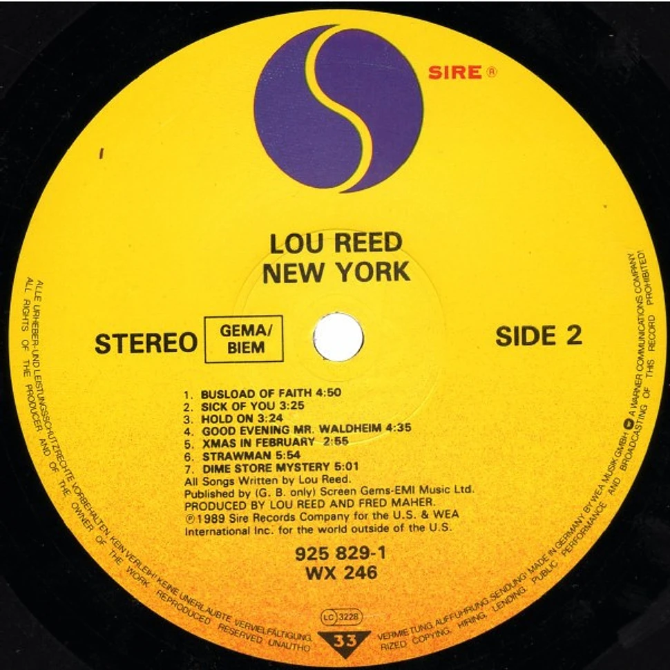 Lou Reed - New York