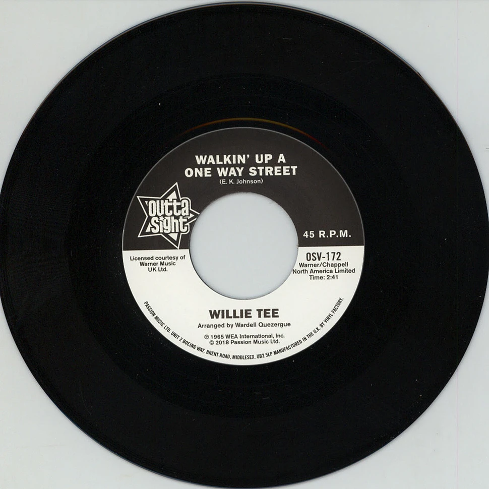 Soul Brothers Six / Willie Tee - I‘ll Be Loving You / Walkin' Up A One Way Street