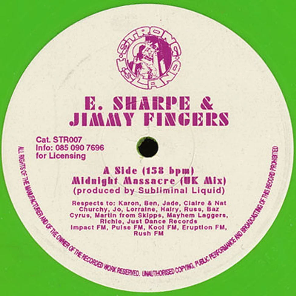 E. Sharpe & Jimmy Fingers - Midnight Massacre / Underworld - Vinyl 12 ...