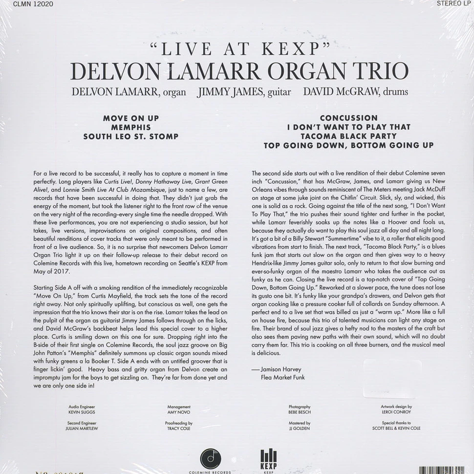 Delvon Lamarr Organ Trio - Live At KEXP Red Vinyl Edition