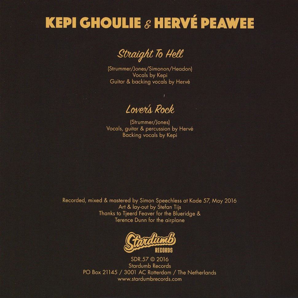 Kepi Ghoulie & Herve Peawee - Straight To Hell / Lover'S Rock