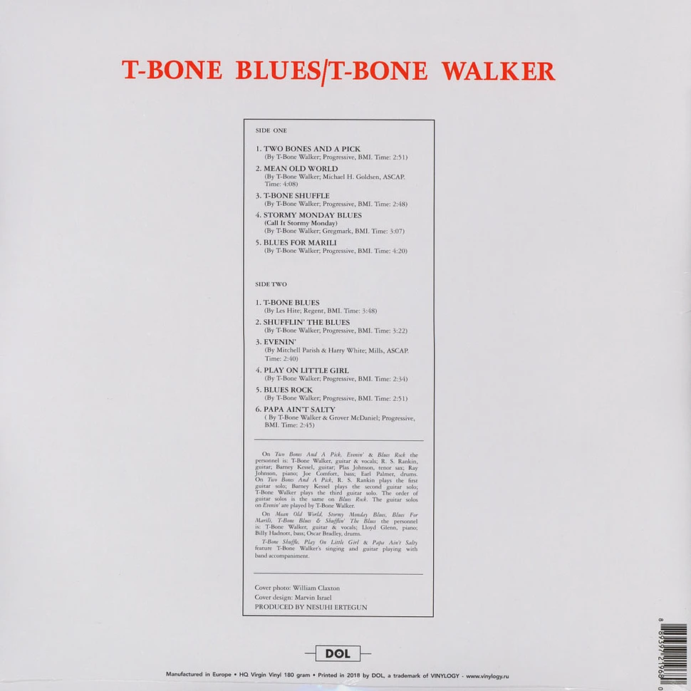 T-Bone Walker - T-Bone Blues Gatefold Sleeve Edition