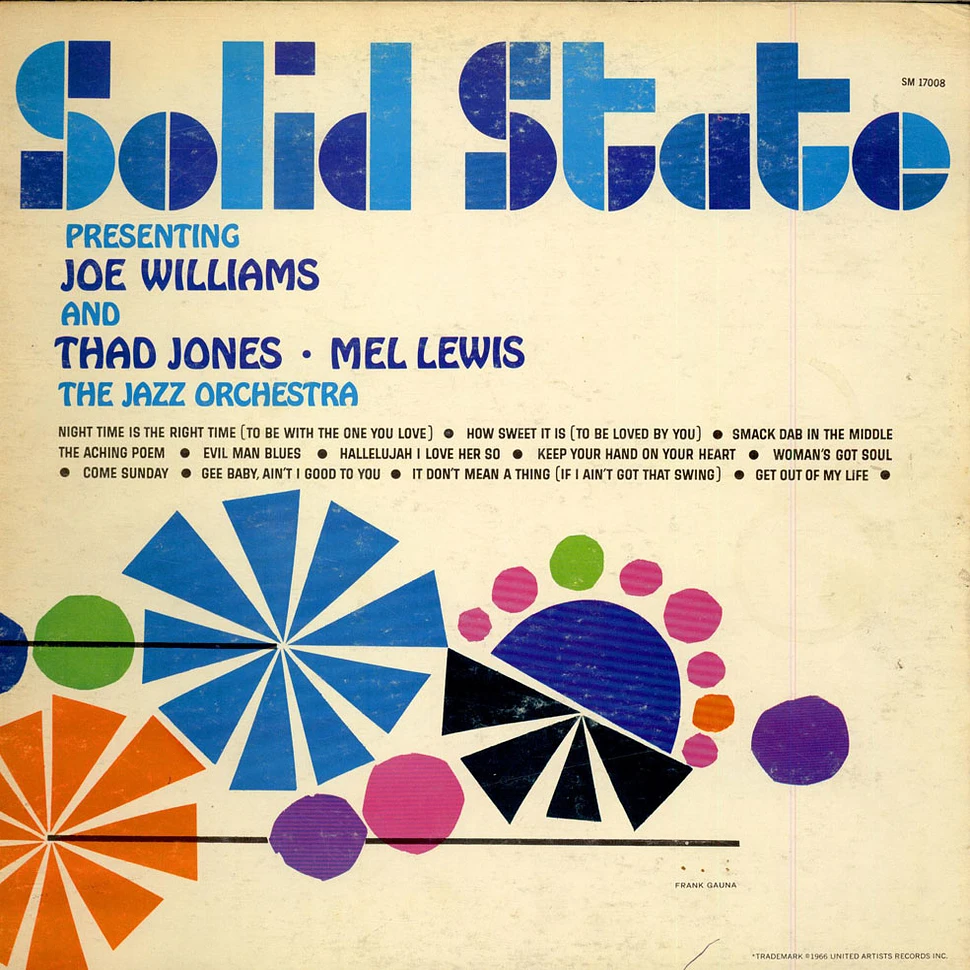 Joe Williams And Thad Jones & Mel Lewis, The Jazz Orchestra - Presenting Joe Williams And Thad Jones • Mel Lewis, The Jazz Orchestra