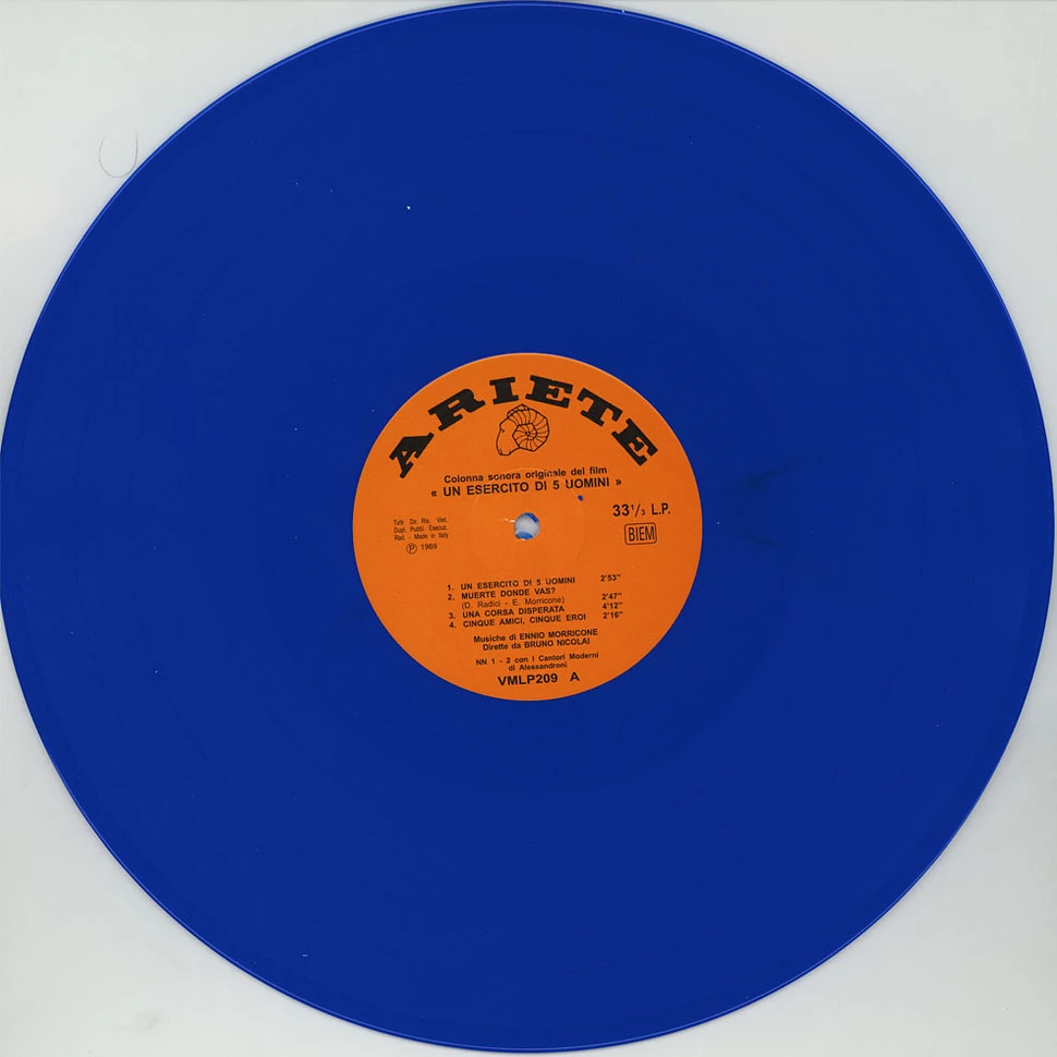Ennio Morricone - OST Un Esercito Di 5 Uomini Blue Vinyl Edition