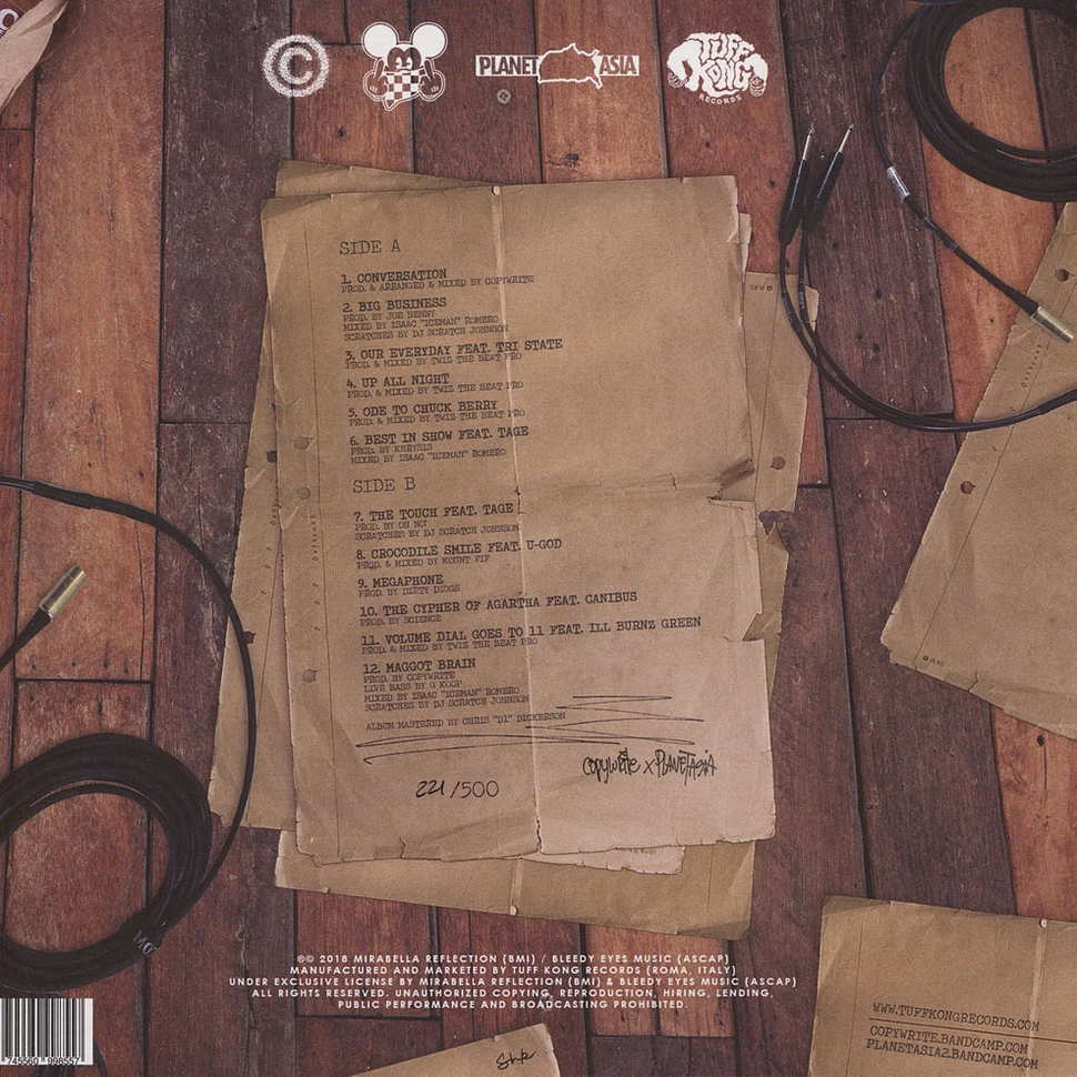 Copywrite & Planet Asia - Unfinished & Untitled Black Vinyl Edition