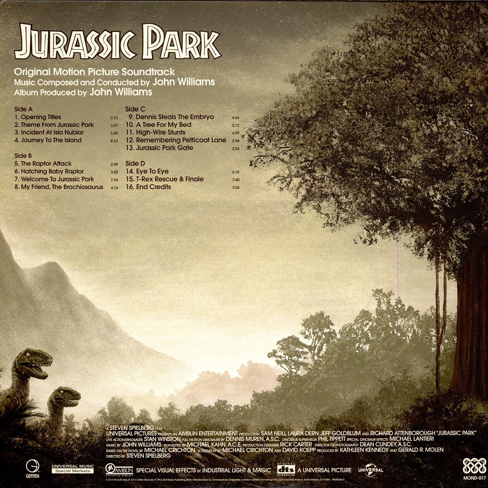 John Williams - Jurassic Park (Original Motion Picture Soundtrack)