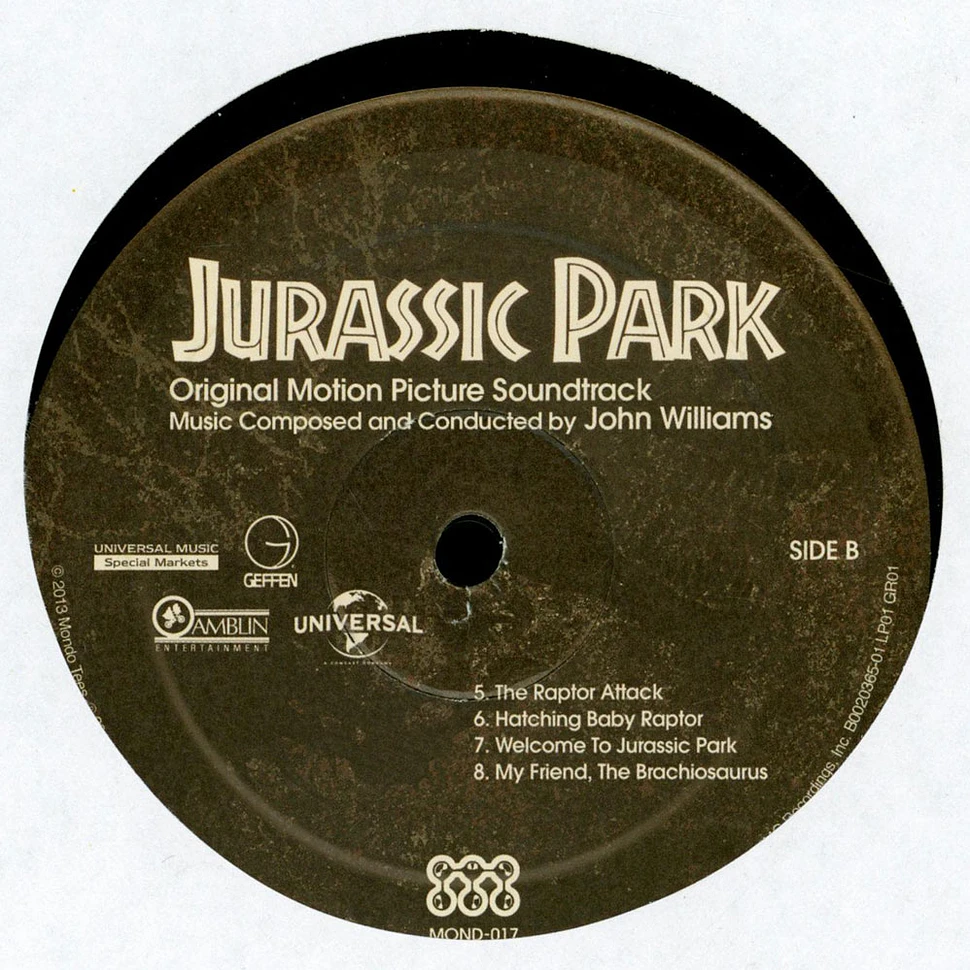 John Williams OST Jurassic Park Vinyl 2LP 2014 US Original