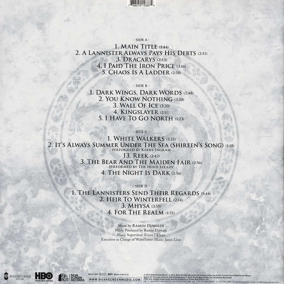 Ramin Djawadi - OST Game Of Thrones : Season 3 Red Vinyl Edition