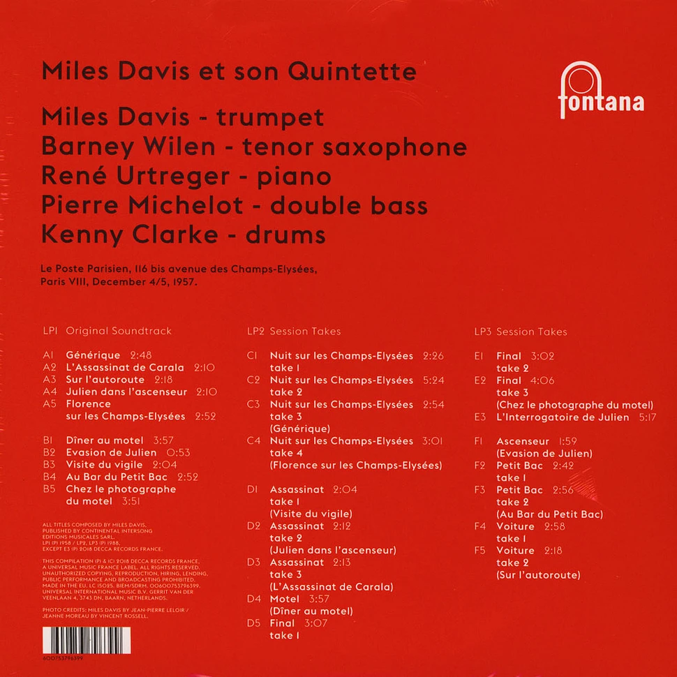 Miles Davis - Ascenseur Pour L'Echafaud Collectors Edition