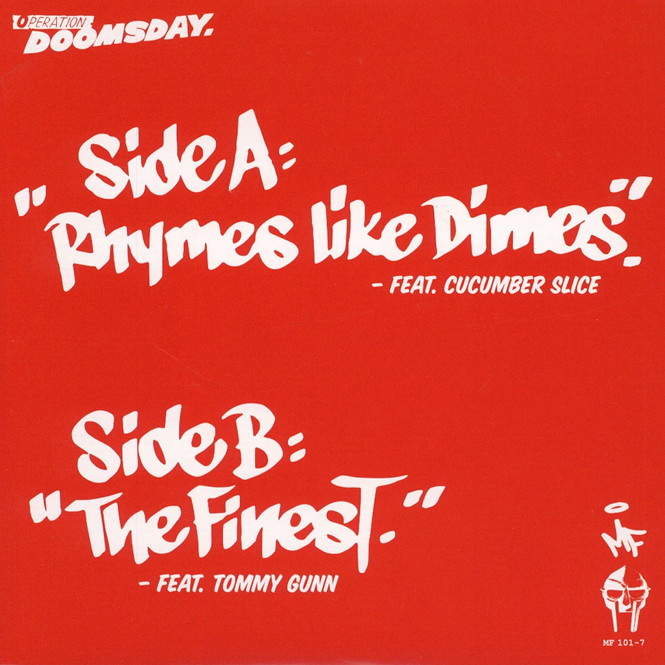 MF DOOM - Rhymes Like Dimes / The Finest