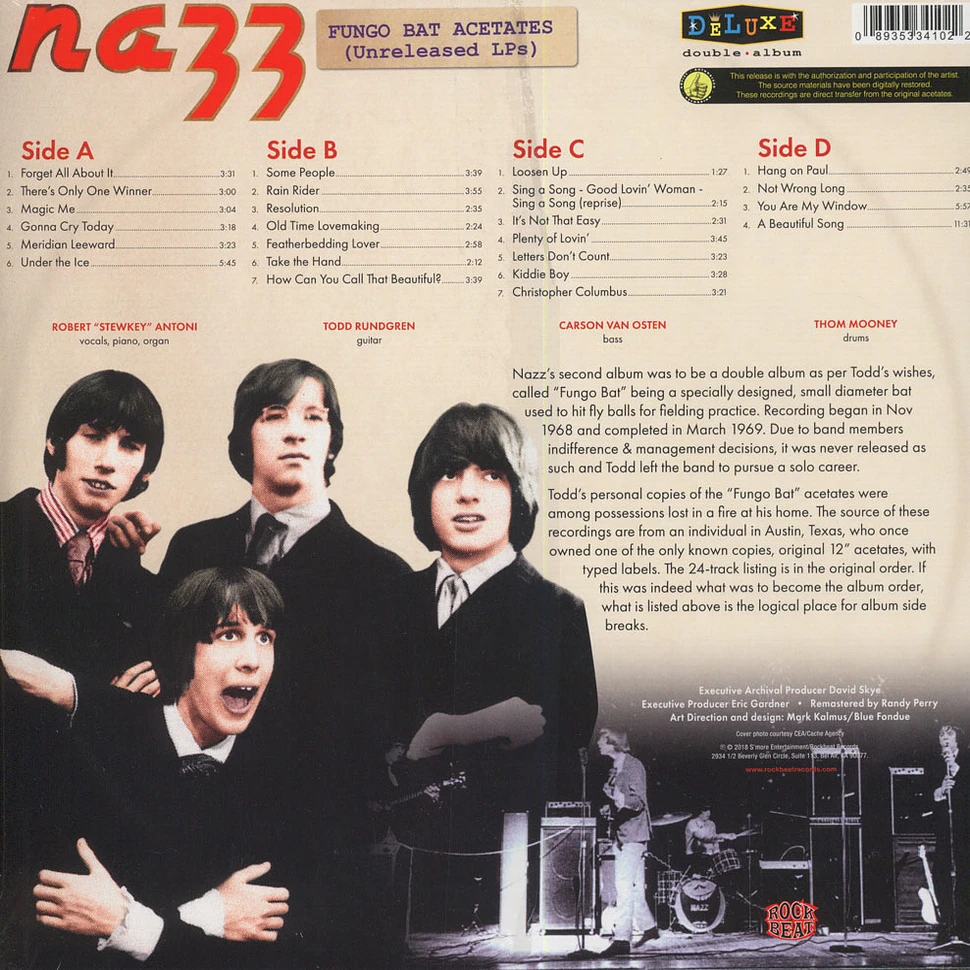 Nazz - The Fungo Bat Acetates Red Vinyl Edition