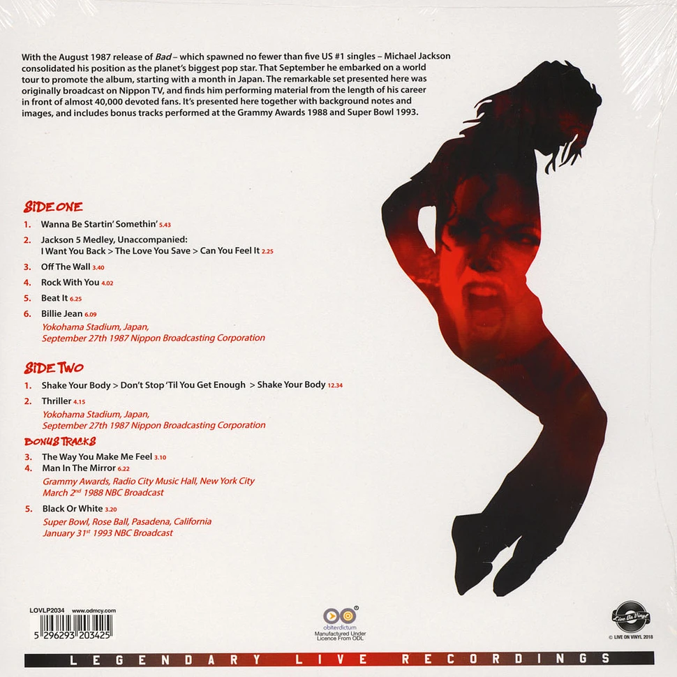 Michael Jackson - Greatest Hits Live