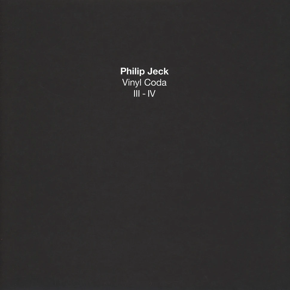 Philip Jeck - Vinyl Coda III-IV