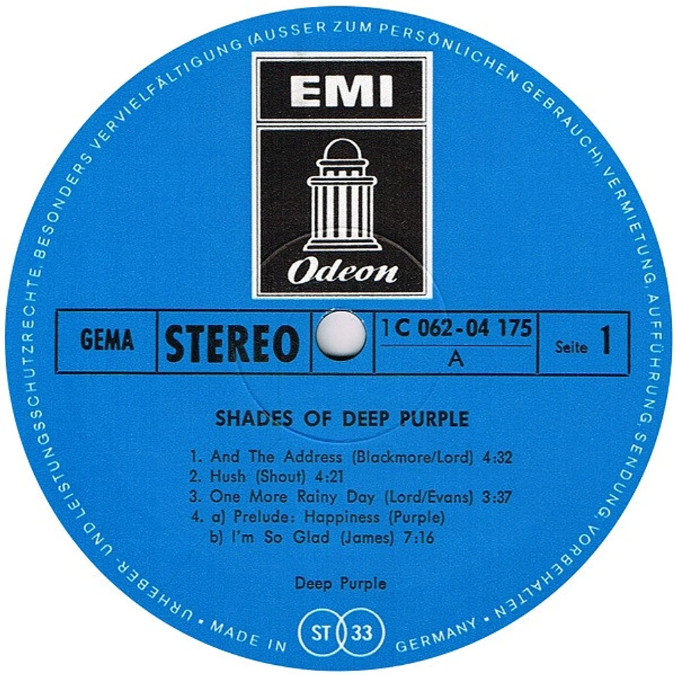 Deep Purple - Shades Of Deep Purple