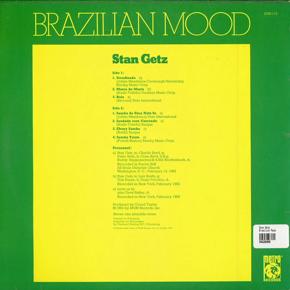 Stan Getz - Brazilian Mood