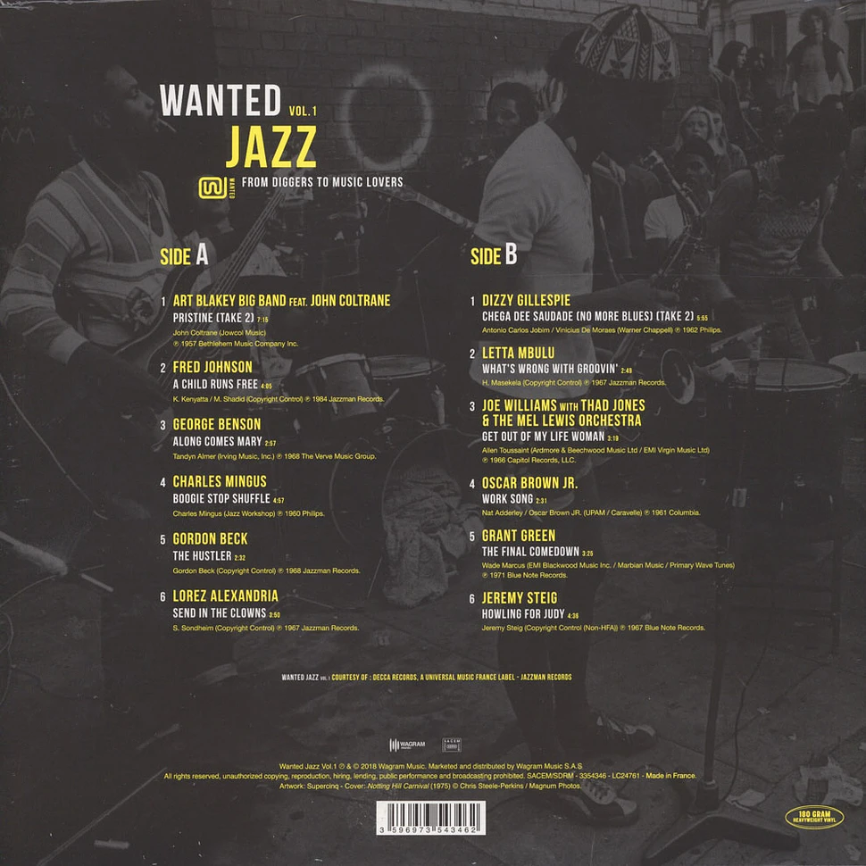 V.A. - Wanted Jazz Volume 1 - From Diggers To Music Lovers