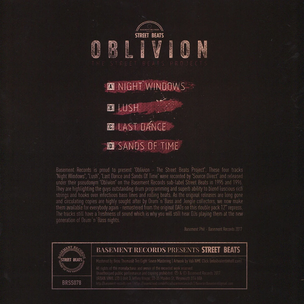 Oblivion - The Street Beats Projects