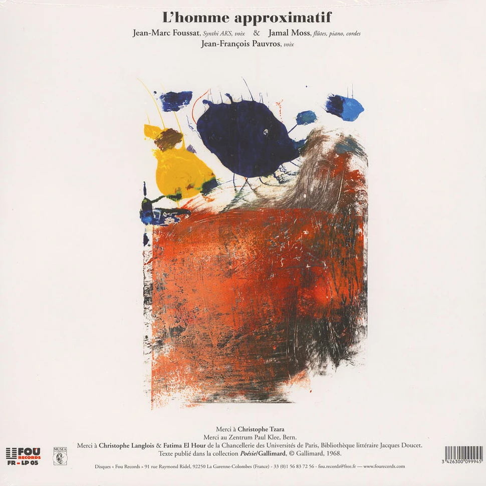 V.A. - Tristan Tzara: L'Homme Approximatif Chants 1 & 2
