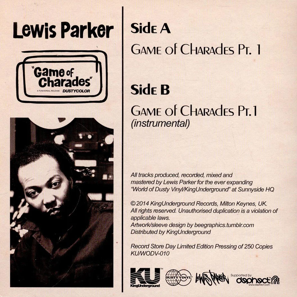 Lewis Parker - Game Of Charades