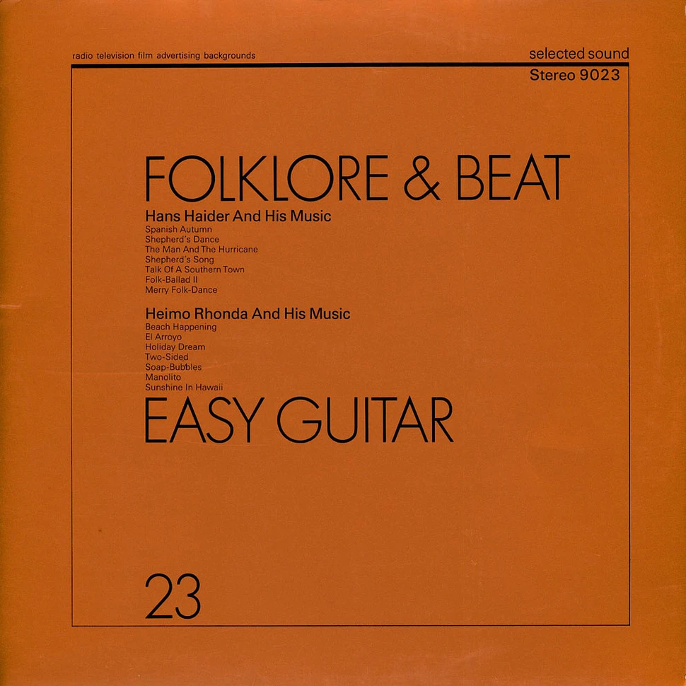 Hans Haider And His Music / Heimo Rhonda And His Music - Folklore & Beat / Easy Guitar